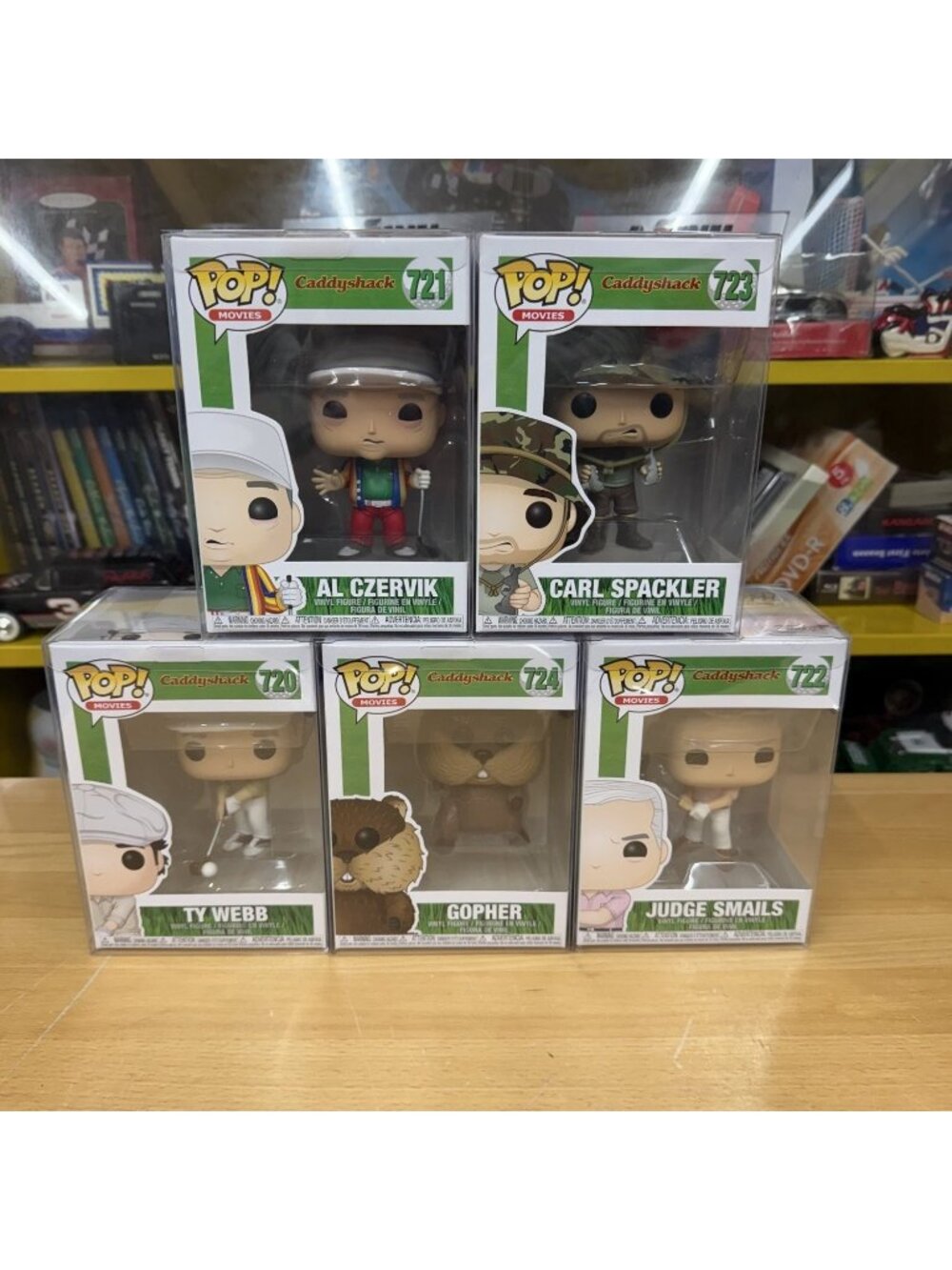 Caddyshack Funko Pop Set of 5 #720 721 723 724 725 Chevy Chase Bill Murray Judg